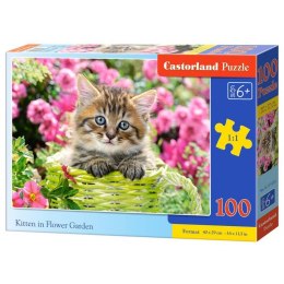 Puzzle 100 kitten in garden CASTOR
