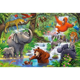 Puzzle 40el.maxi jungle animal CASTOR