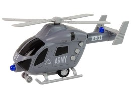 Helikopter Wojskowy Szary Dźwięk Światła Śmigła