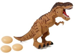 Dinozaur na Baterie Tyranozaur Znosi Jaja Brązowy z Parą