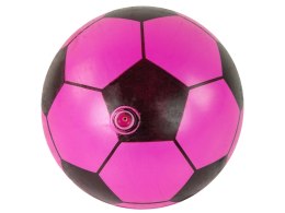 Piłka Różowa Czarna Gumowa Duża 23 cm Lekka