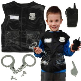 Kostium strój karnawałowy przebranie policjant zestaw 3-8 lat