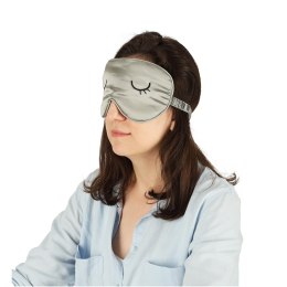 Opaska na oczy maska do spania w pokrowcu szara