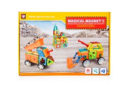 Klocki magnetyczne edukacyjne magnetic sticks MAGICAL MAGNET 162 elementy
