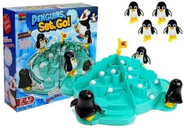 Gra Pingwiny na Lodowcu Podbijanie Piłek Import LEANToys