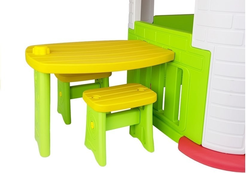Zestaw ogrodowy Domek Stolik Krzesła Import LEANToys