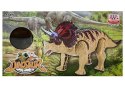 Dinozaur Triceratops Zielony Na Baterie Import LEANToys
