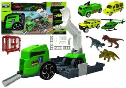 Zestaw Ciężarówka z Dinozaurami Transporter Import LEANToys