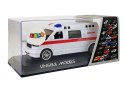 Ambulans Karetka Pogotowia z Napędem Dźwięk Syrena Światła Import LEANToys