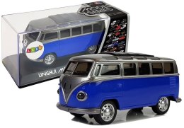 Autobus Resorak z Naciągiem Niebieski ze światłami i dźwiękiem Import LEANToys