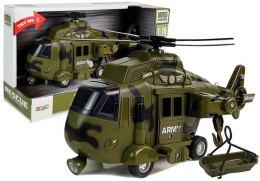 Helikopter Wojskowy Ratunkowy 1:16 Hak Dźwięk Światła Import LEANToys