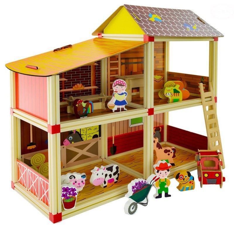 Farma - domek dla lalek EUROBABY ZABAWKI