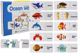Puzzle Edukacyjne Układanka Świat Oceanów 10 Połączeń Import LEANToys