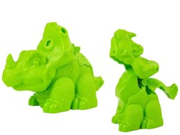 Ciastolina Dinozaury Jajka Foremka 12 Elementów 4 Kolory Import LEANToys