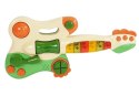 Interaktywna Gitara Pianinko Dla Dzieci Dźwięk Światło Zielona Import LEANToys