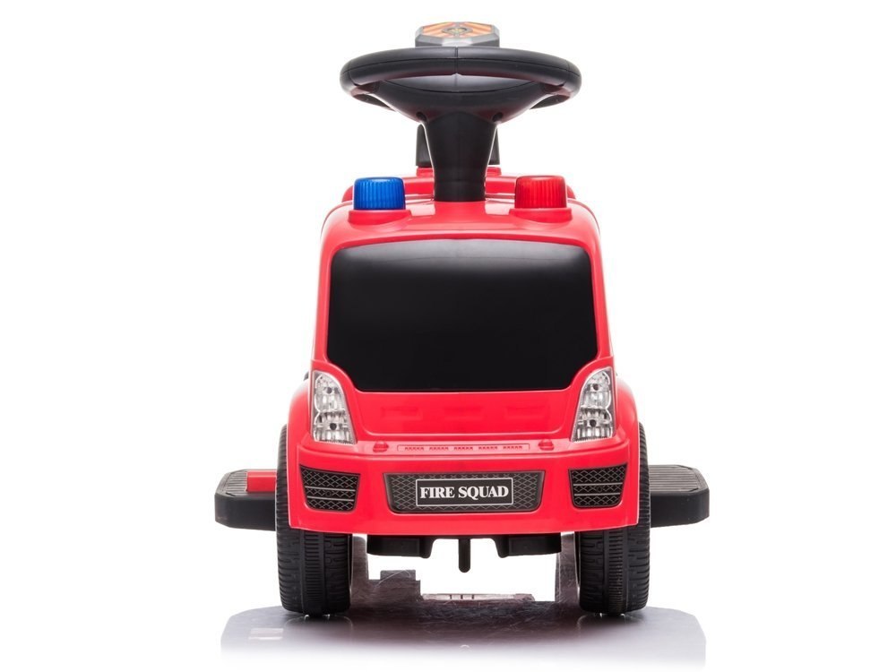 Pojazd Jeździk Straż Pożarna Armatka Bańki Mydlane Dźwięki Koguty Podpórka Na Akumulator LEAN CARS