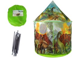Domek Namiot dla Dzieci Dinozaury Ogród Zielony Import LEANToys