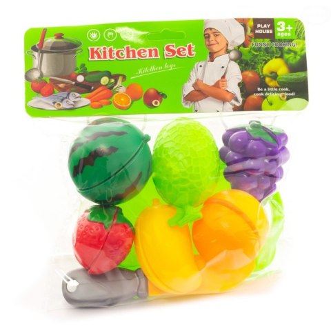 Zabawka koszyk owoców do krojenia, łączonych na rzep od EUROBABY ZABAWKI