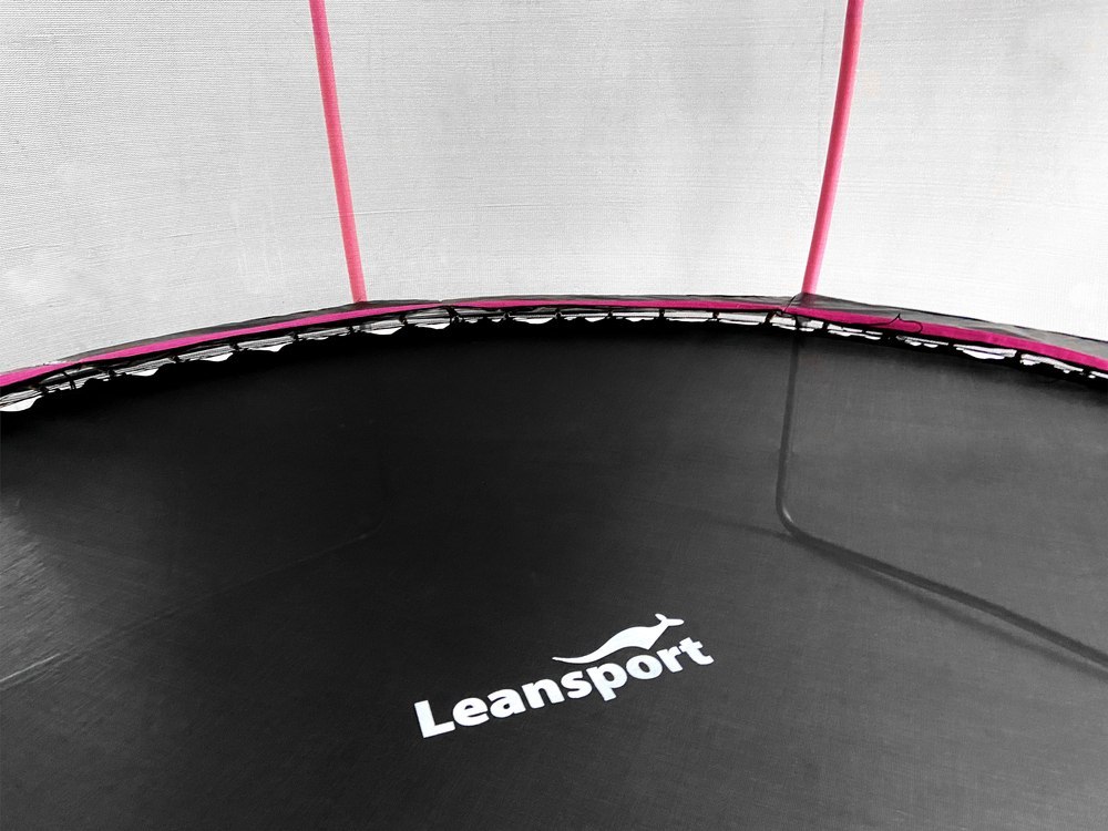 Trampolina LEAN Sport Max 8ft Czarno-Różowa