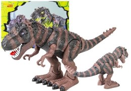 Dinozaur Na Baterie Tyranozaur Rex Chodzący Brązowy Import LEANToys
