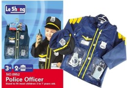 Strój Przebranie Policjanta + Akcesoria Odznaka Import LEANToys