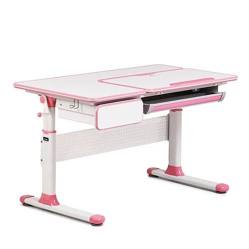 Regulowane biurko szkolne - Toru Pink Cubby