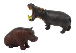 Zestaw Figurek Afryka Dzikie Zwierzęta Hipopotam Zebry