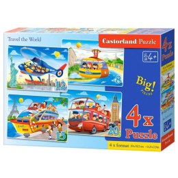 Puzzle 4w1 travel the world CASTOR