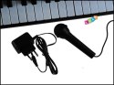Organy Keyboard + Mikrofon Zasilacz MQ-810 MP3 Import LEANToys