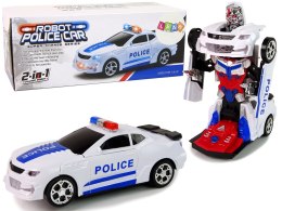 Samochód Policyjny 2w1 Transformers Dźwięki Strzały Światła