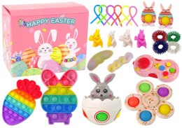 Zestaw Zabawek Wielkanocnych Fidget Toys Pop It 25 Elementów