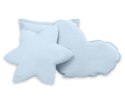 Namiot TIPI dla dzieci + mata + poduszki + zawieszki pióra - niebieski