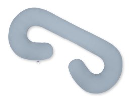 Poduszka ciążowa typu C poduszka dla kobiet w ciąży i do karmienia- brudny niebieski