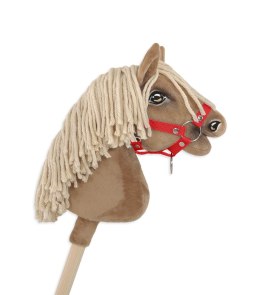 Kantar dla konia Hobby Horse A4 zapinany mały - czerwony